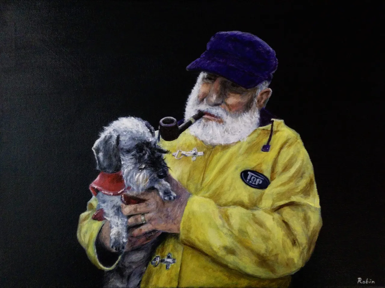 Grandpa — acrylic painting