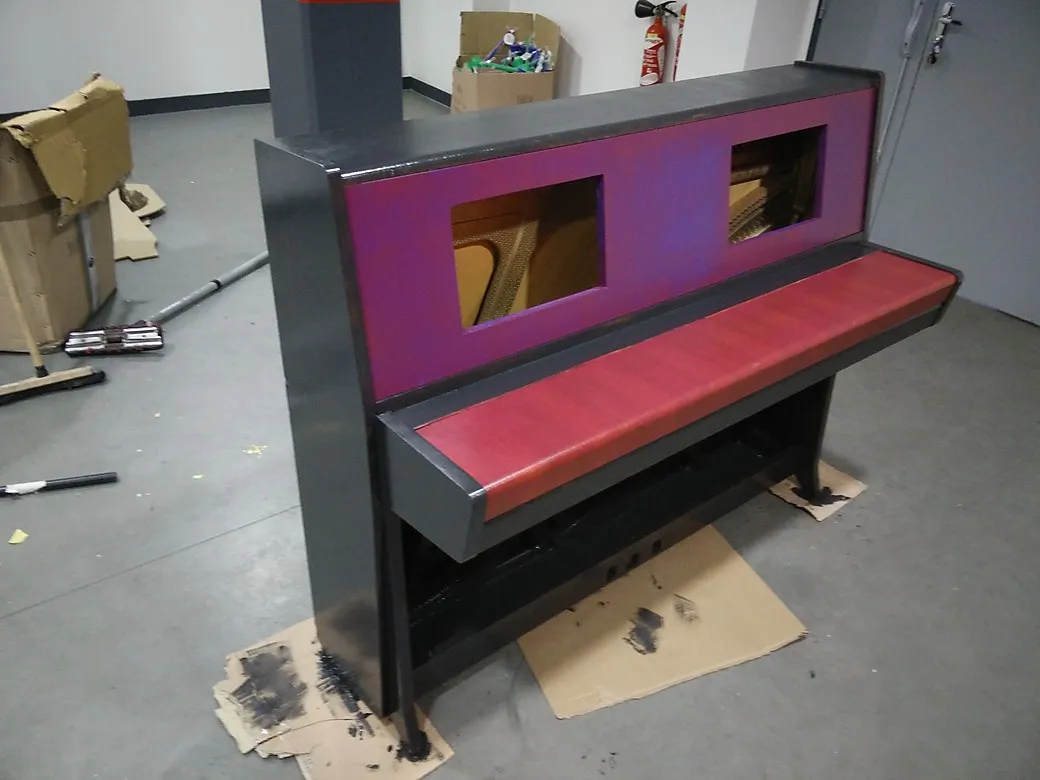 Front panel with added panels