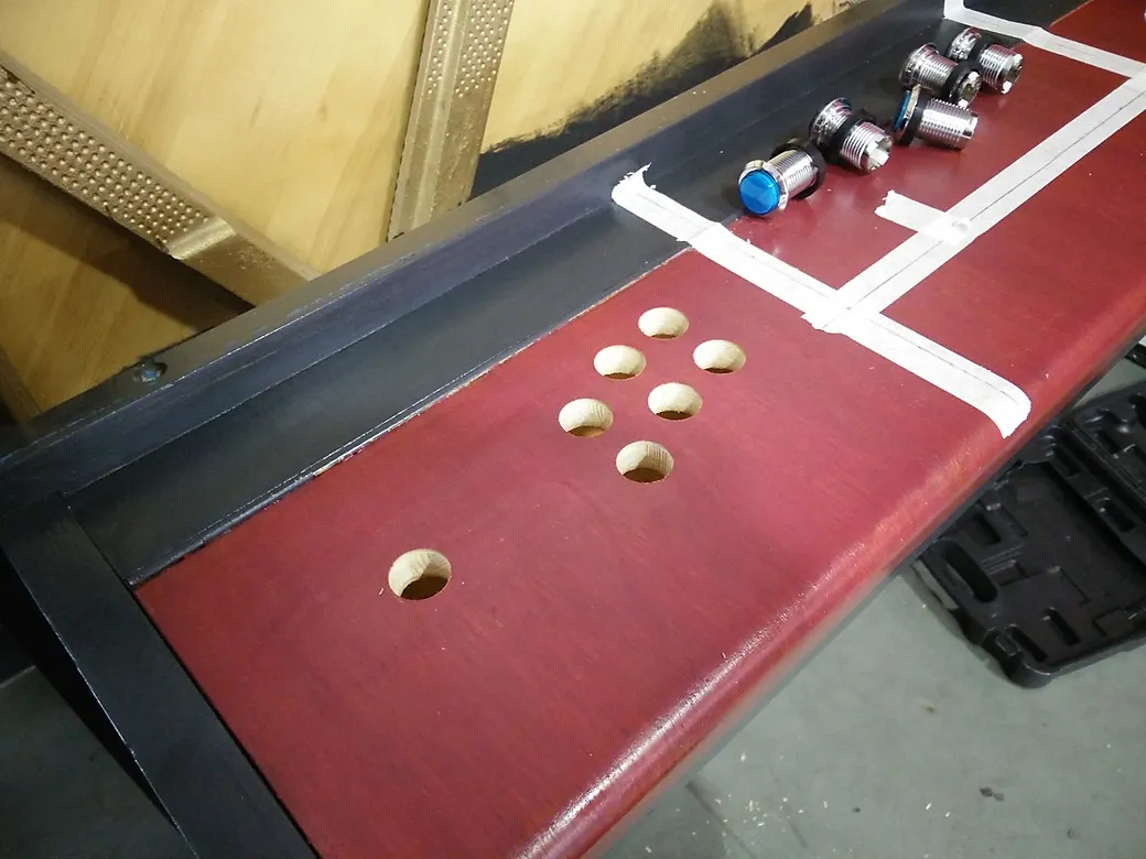 Drilling button holes