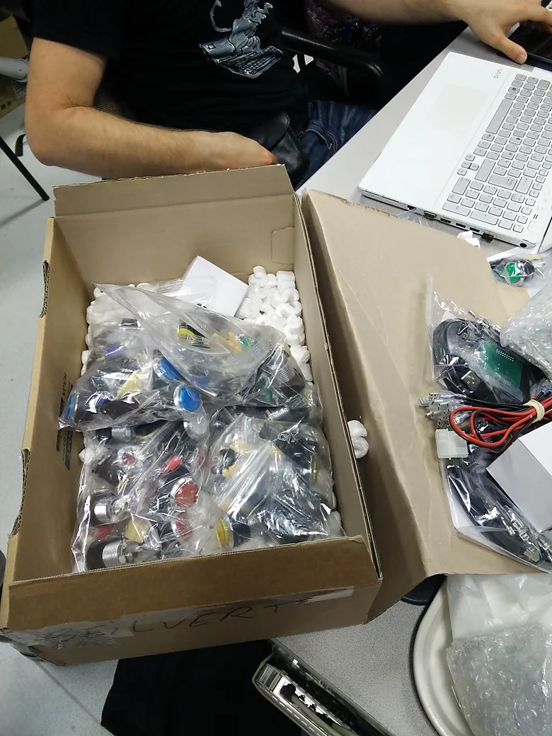 Joystick and button pack
